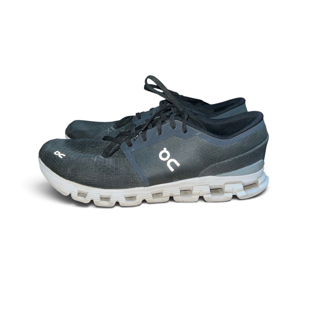 On Cloud X Running Shoes Mens 13 Black Asphalt Gray 3ME30043558 Low Top